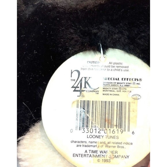 Vintage Sylvester Jr 24K Plush with Tags NOS P2 - Picture 3 of 4